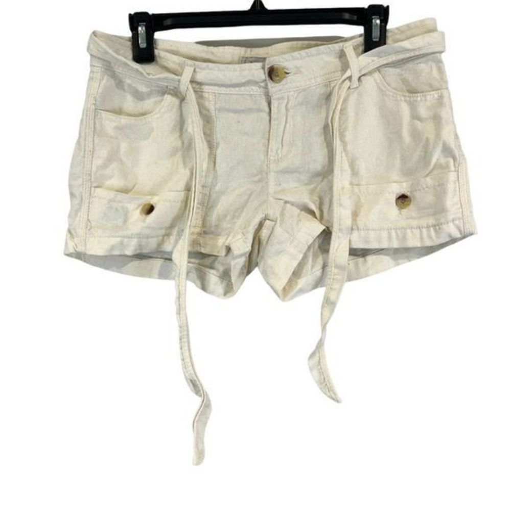 🌿4/$35🌿 JULES & JAMES Ivory Linen Mix Cargo‎ Shorts (8)